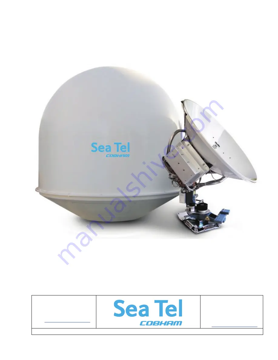 COBHAM Sea Tel 4010W-17 Installation Manual Download Page 1