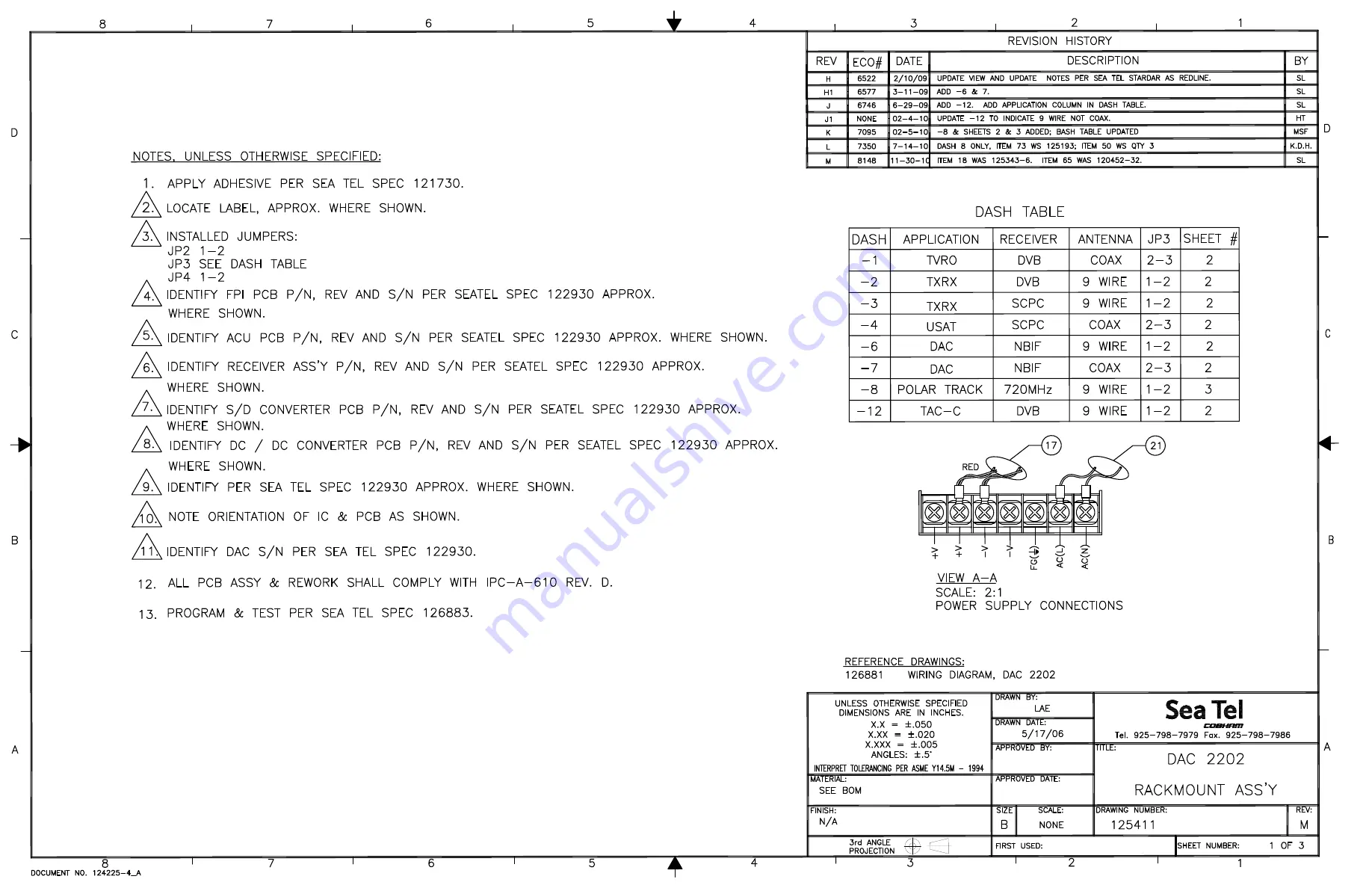 COBHAM Sea Tel 4010W-17 Installation Manual Download Page 109