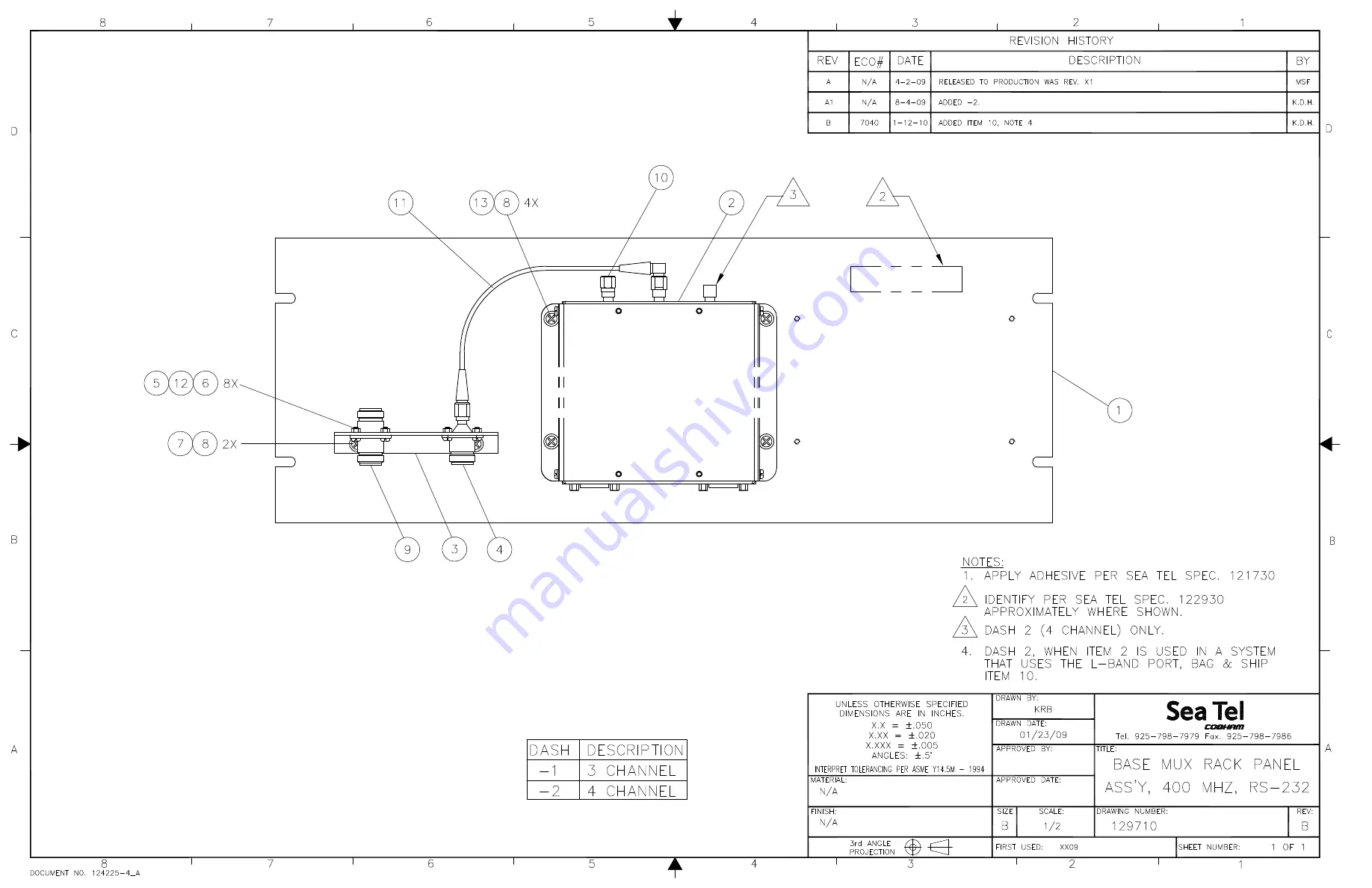 COBHAM Sea Tel 4010W-17 Installation Manual Download Page 141