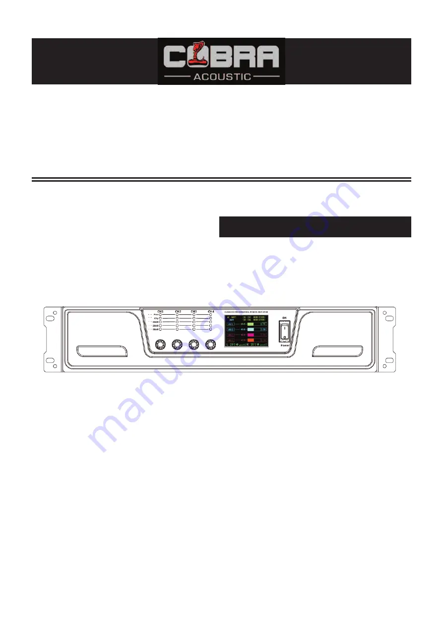 Cobra Acoustic ACP6004 User Manual Download Page 1