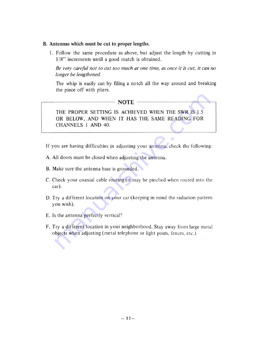 Cobra Communications 78X Owner'S Manual Download Page 14