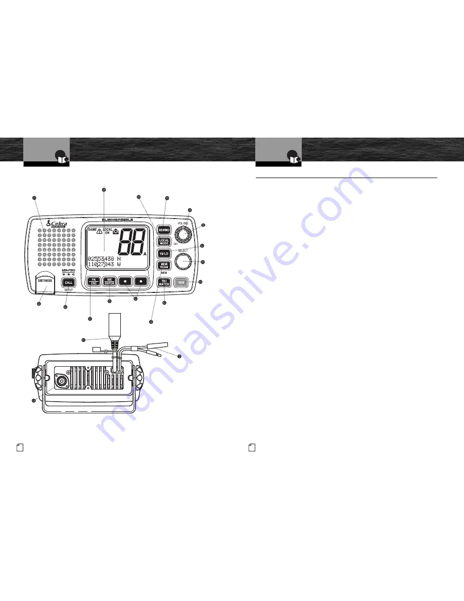 Cobra Marine MARINE MR F80B-D (Spanish) Manual Del Propietario Download Page 2