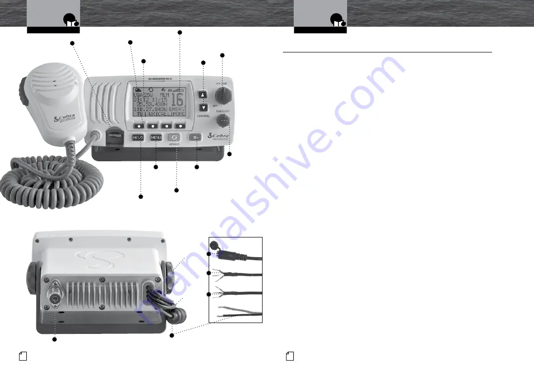 Cobra Marine MR F57B Owner'S Manual Download Page 2