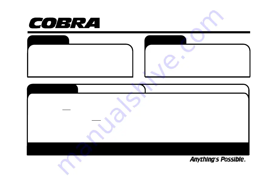 Cobra 02-4265 Скачать руководство пользователя страница 2