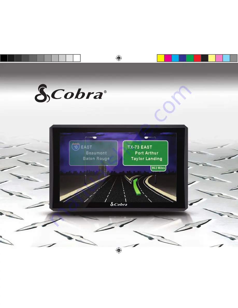 Cobra 8000 PRO HD Quick Start Manual Download Page 1