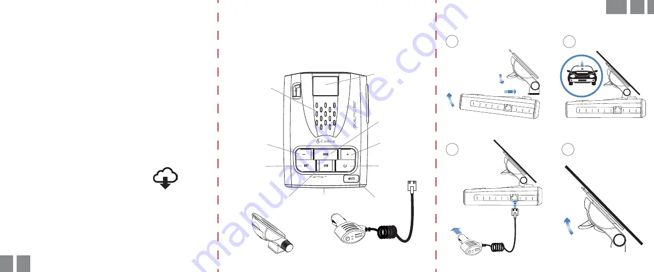 Cobra ELITE DUALPRO 360 Owner'S Manual Download Page 17