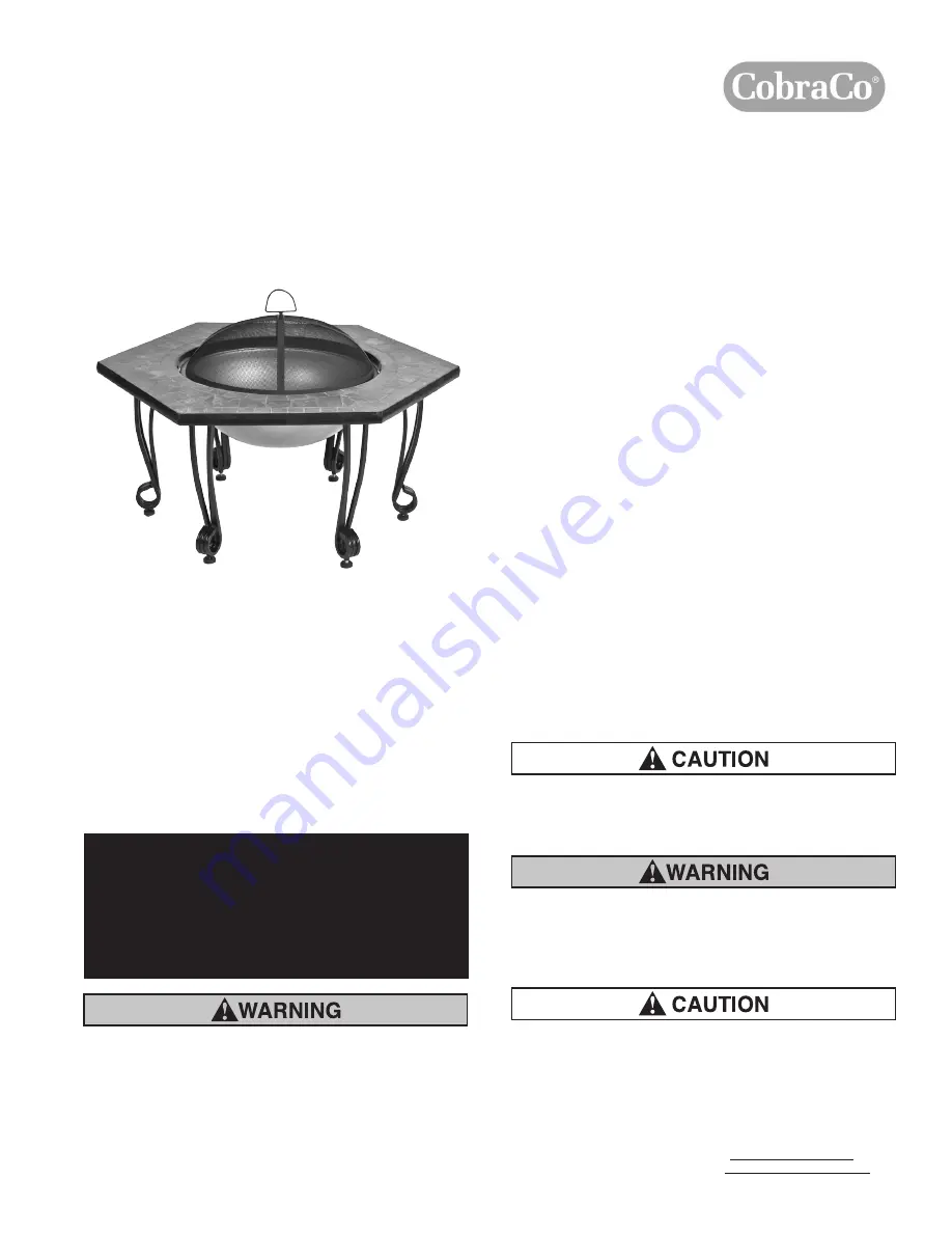 CobraCo FB8003 Owner'S Manual Download Page 3