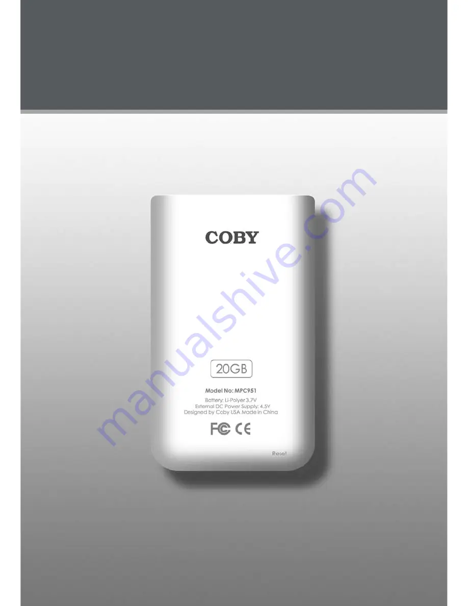 Coby C961 - MP 30 GB Digital Player Скачать руководство пользователя страница 44