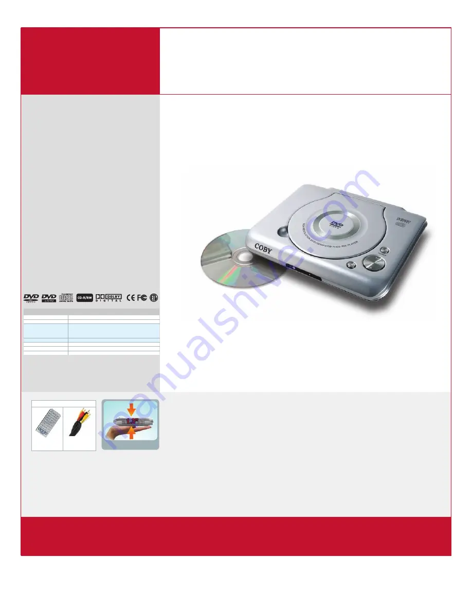 Coby COBY DVD-211 Specification Download Page 1