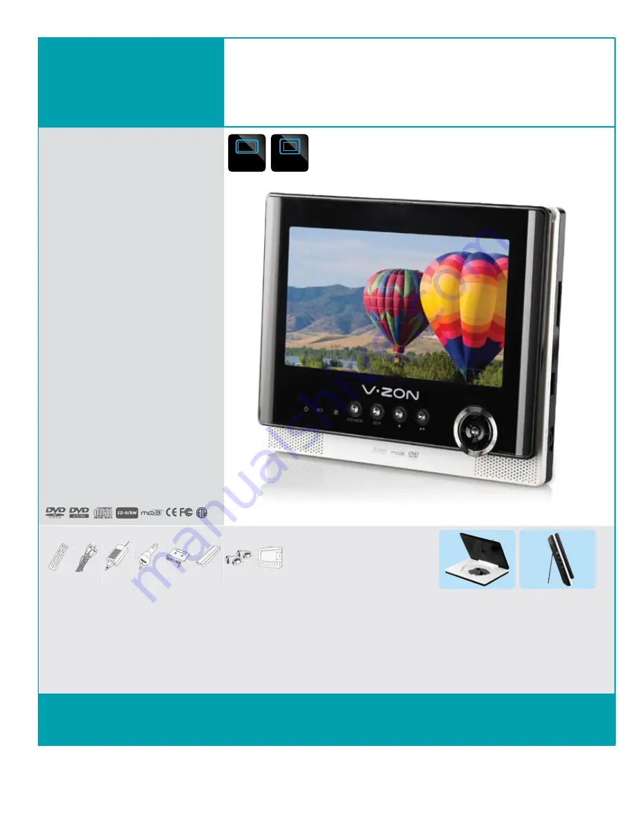 Coby COBY TF-DVD7051 Specifications Download Page 1