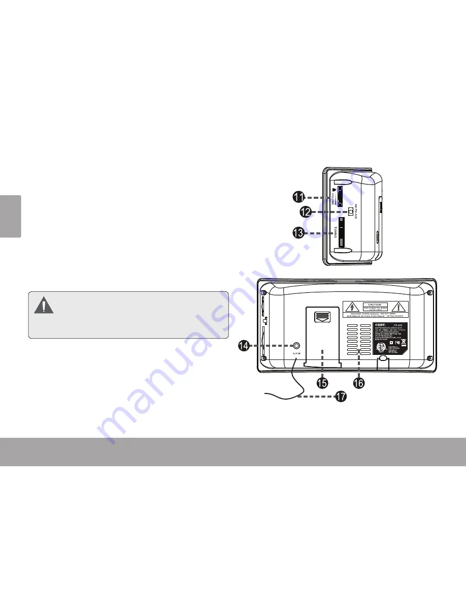 Coby CRA59 - Clock Radio - Mirror Instruction Manual Download Page 4