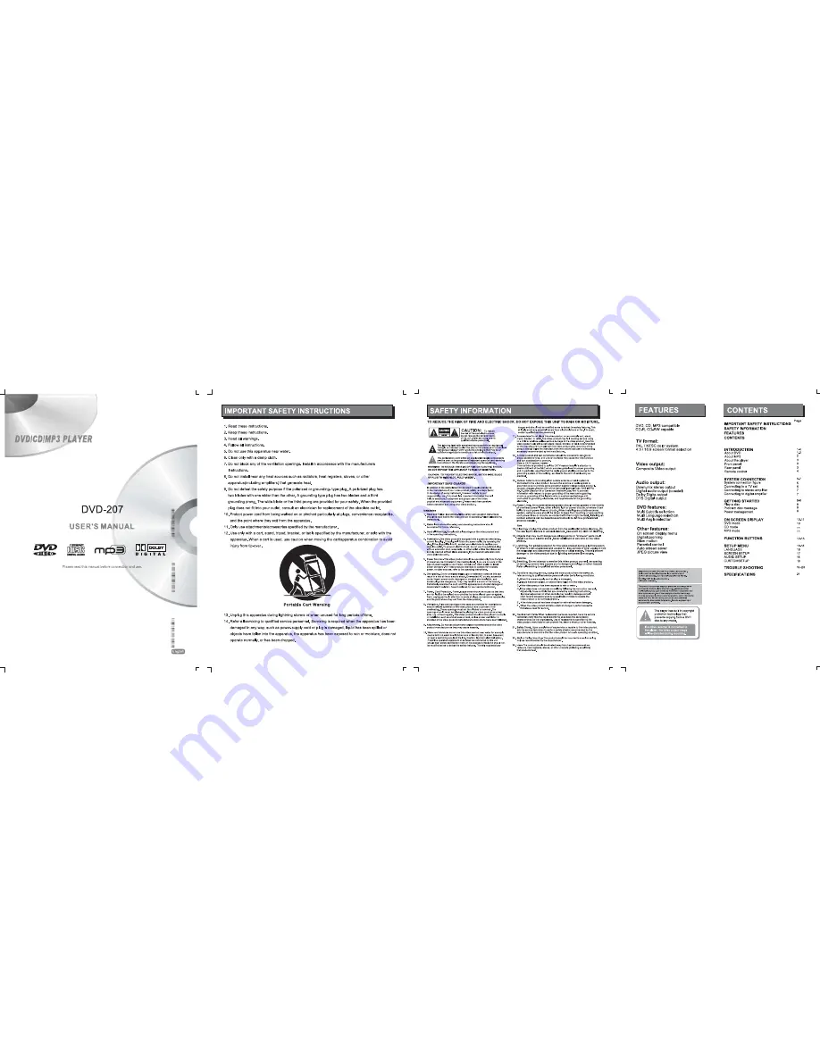 Coby DVD-207 User Manual Download Page 1