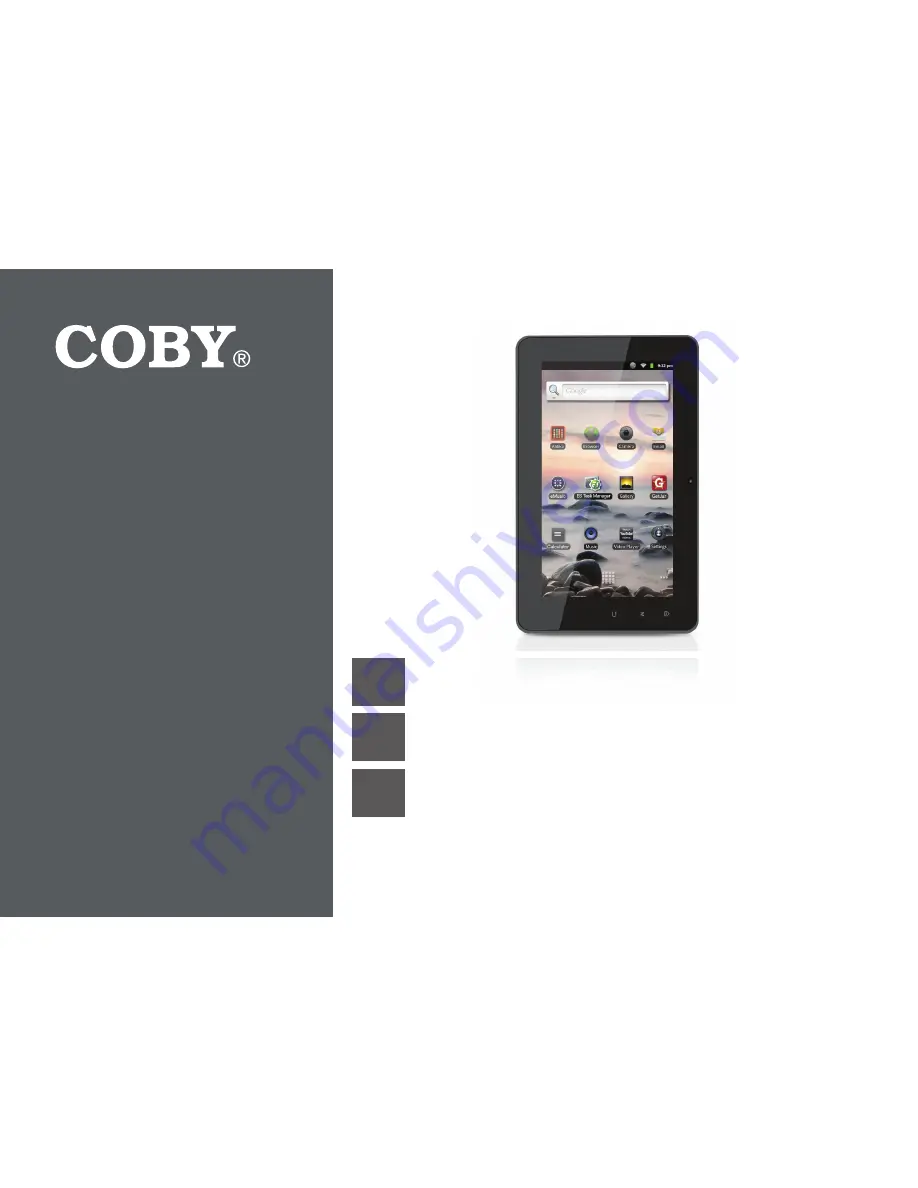 Coby Kyros MID7127 Quick Start Manual Download Page 1