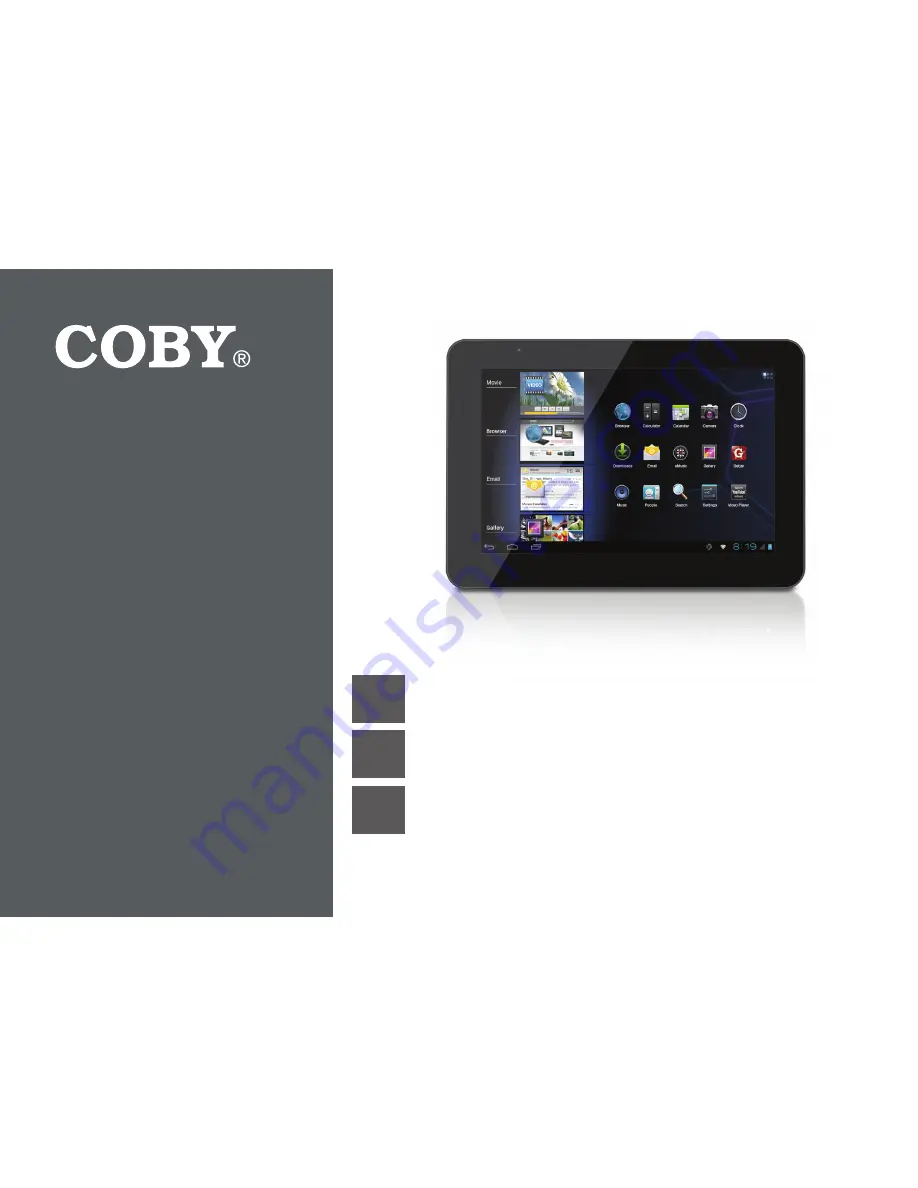 Coby Kyros MID9042 Quick Start Manual Download Page 1