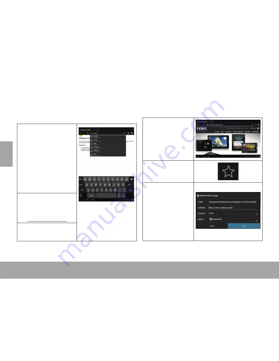 Coby MID7055 Series Quick Start Manual Download Page 64