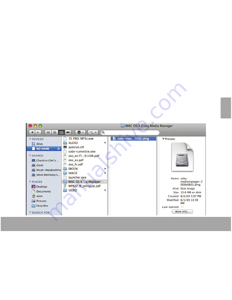 Coby MP601 Series Instruction Manual Download Page 27