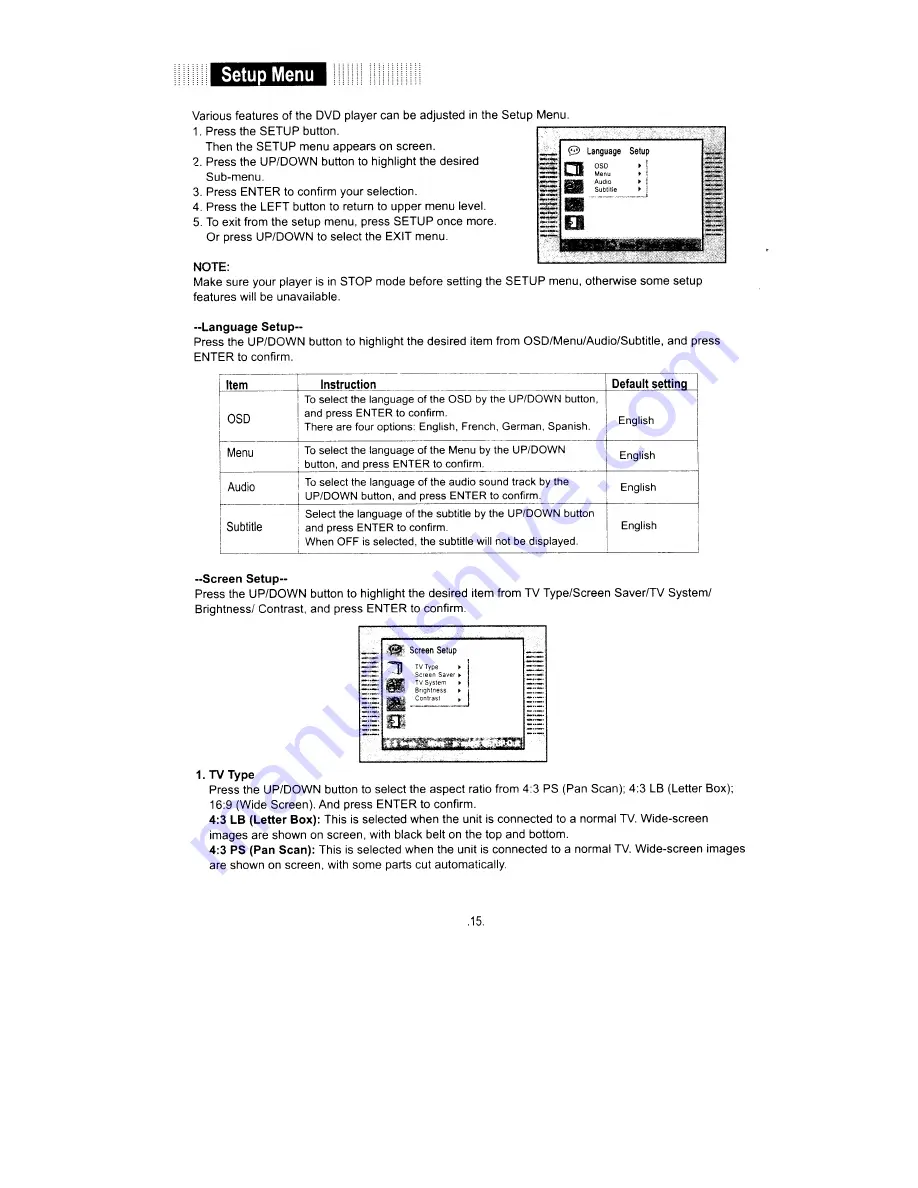 Coby TF-DVD5000 Скачать руководство пользователя страница 20