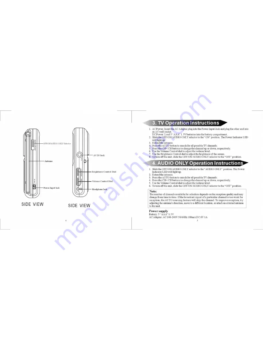 Coby TF-TV251 Instruction Manual Download Page 4