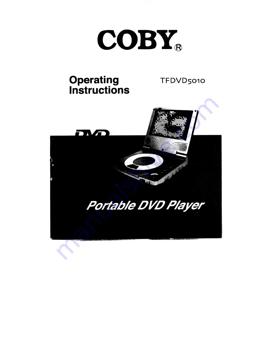 Coby TFDVD5010 - DVD Player - 5 Скачать руководство пользователя страница 1