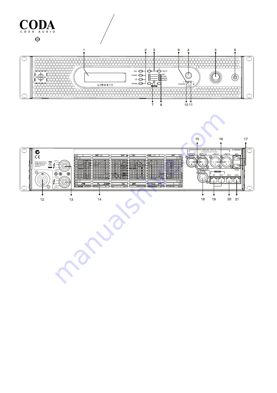 Coda LINUS10 User Manual Download Page 18