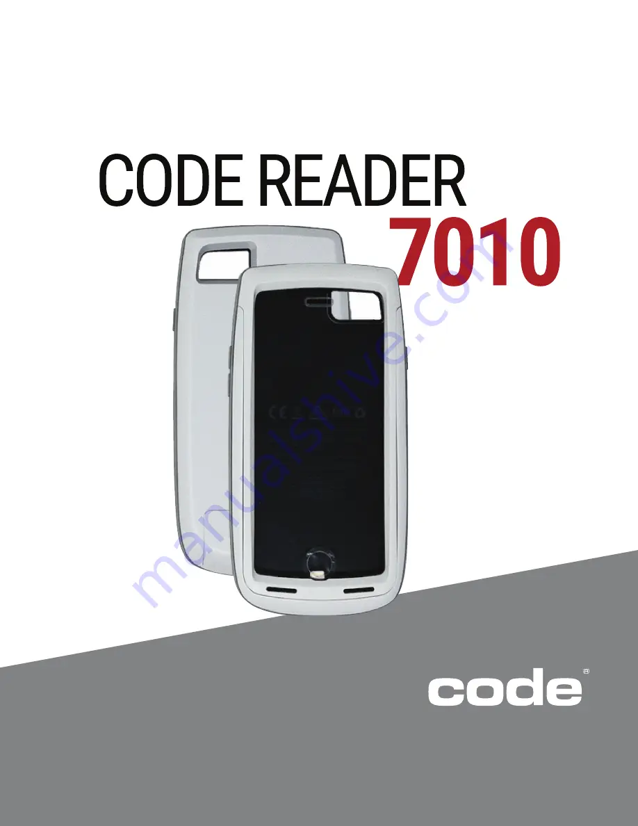 Code Code Reader 7010 User Manual Download Page 1