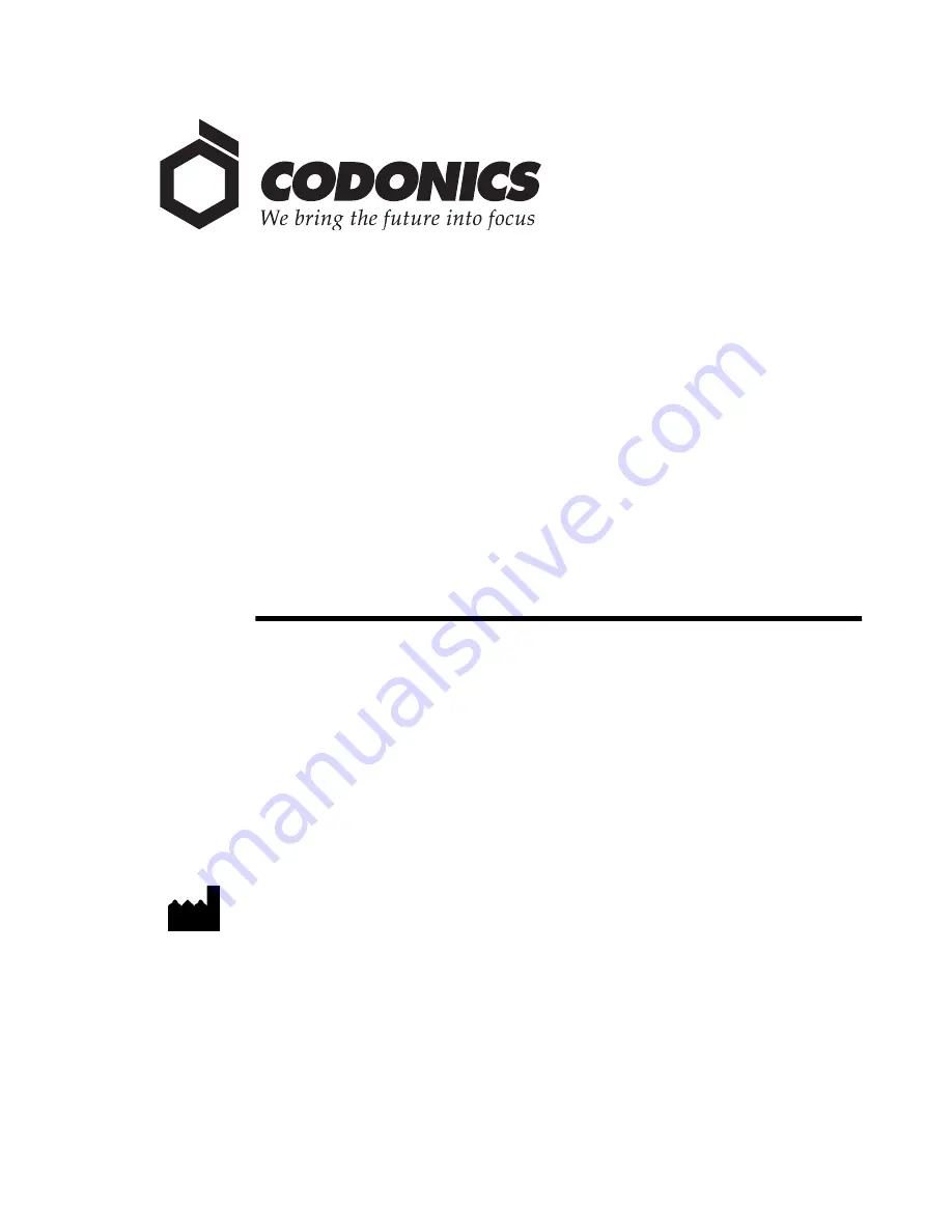 Codonics EP-1000 Series User Manual Download Page 1