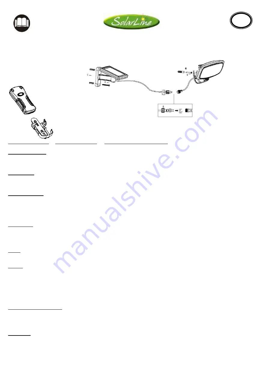 COGEX SolarLine 313196 Instruction Manual Download Page 1