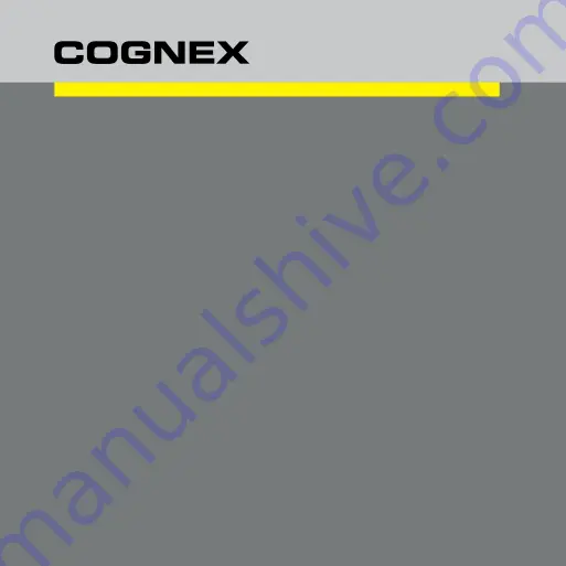 Cognex In-Sight 8405 Manual Download Page 1