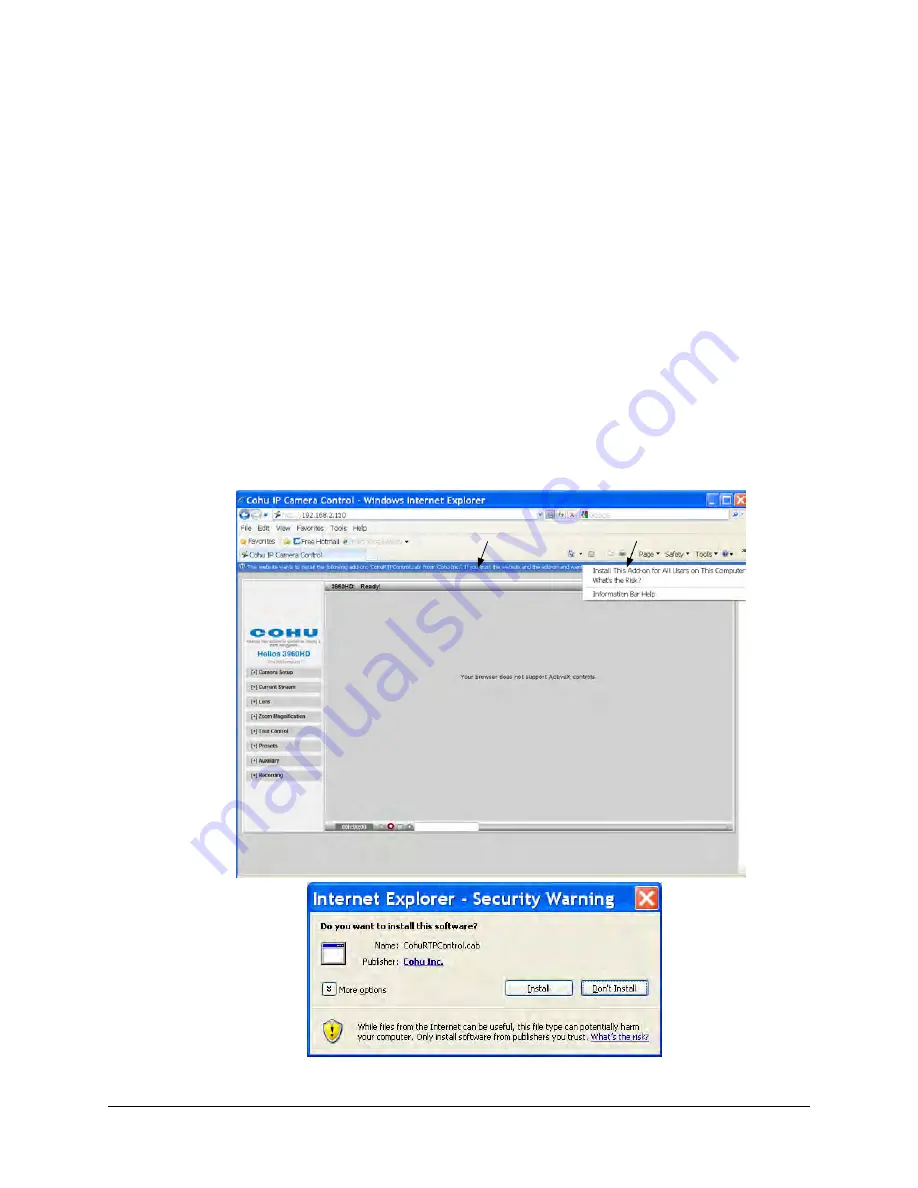 Cohu HD 3120HD series Operation Manual Download Page 15