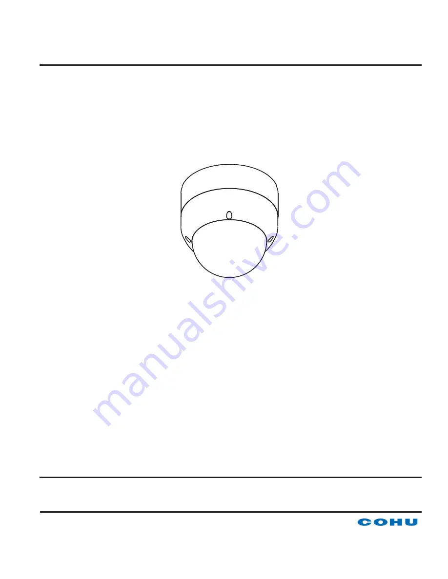 COHU 7420HD series Installation And Operation Manual Download Page 1