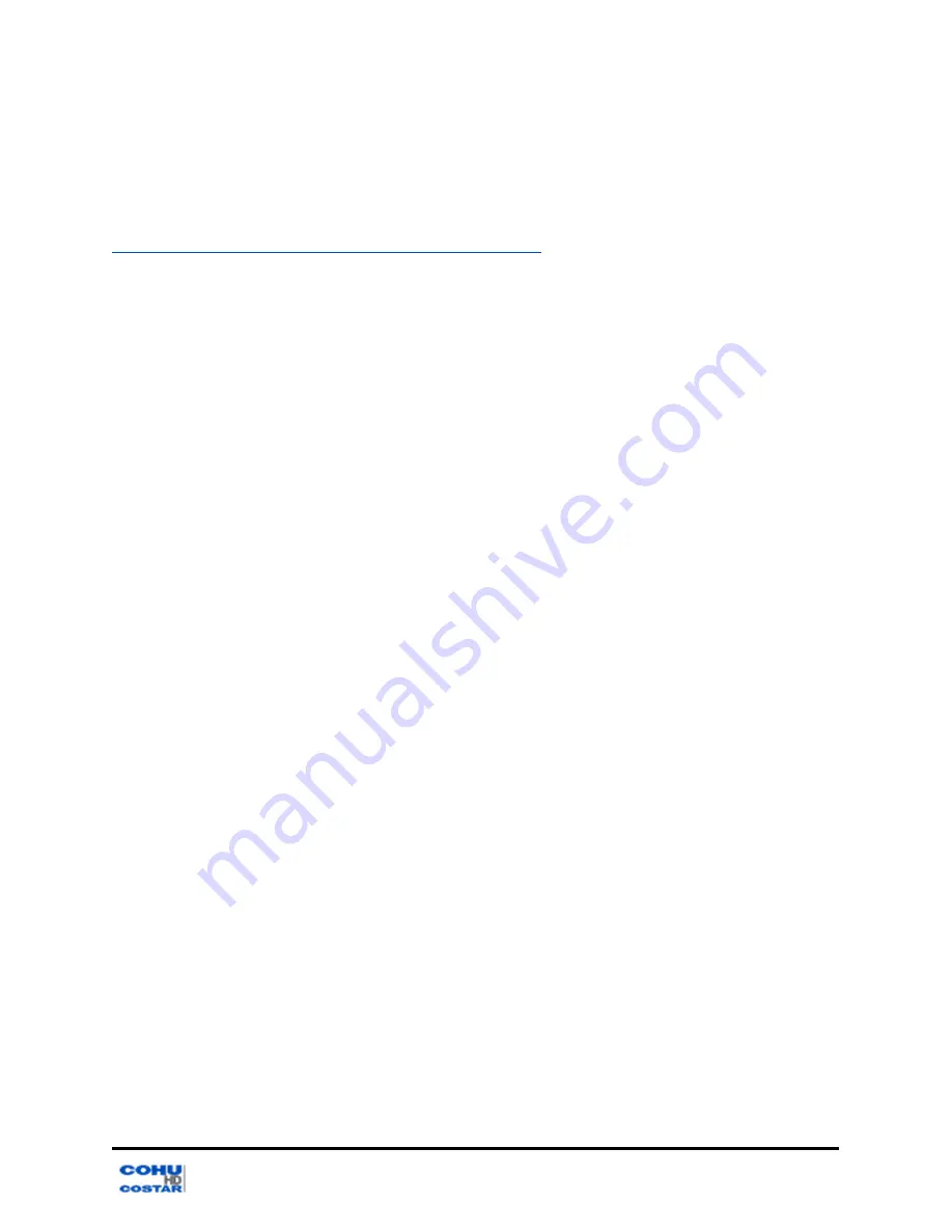 CohuHD Costar 4220-1000 Installation Manual Download Page 33