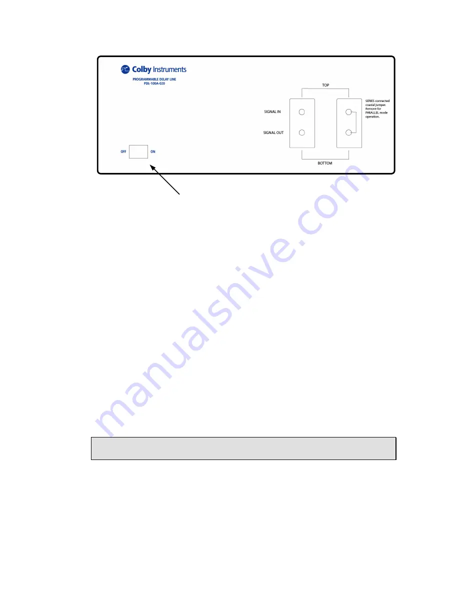 Colby Instruments PDL-100A Operating And Programming Manual Download Page 13