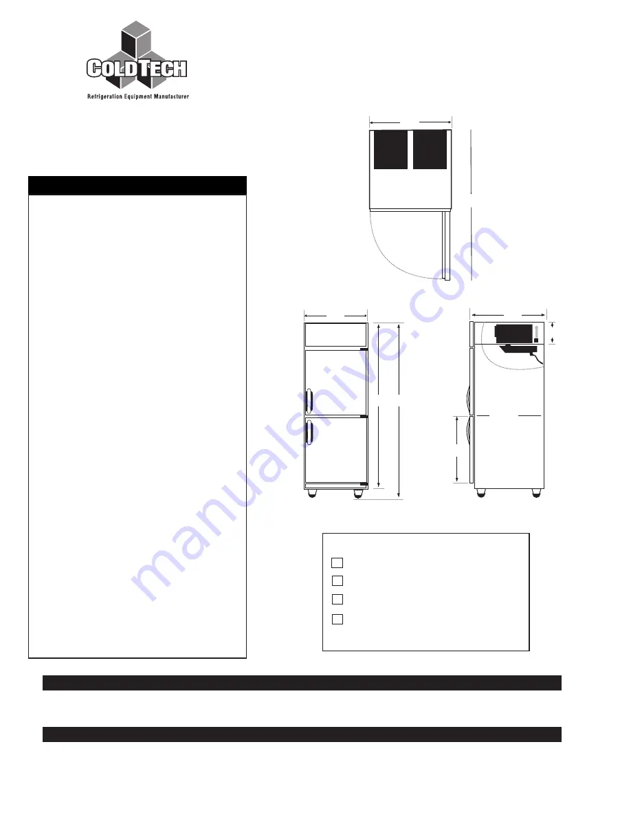 ColdTech J2SRF-20B Specifications Download Page 2