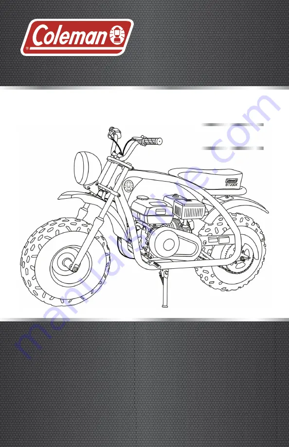 Coleman Powersports BT200X Owner'S Manual Download Page 1