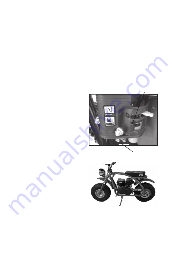 Coleman Powersports BT200X Owner'S Manual Download Page 31