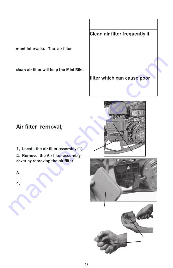 Coleman Powersports CC100X Owner'S Manual Download Page 22