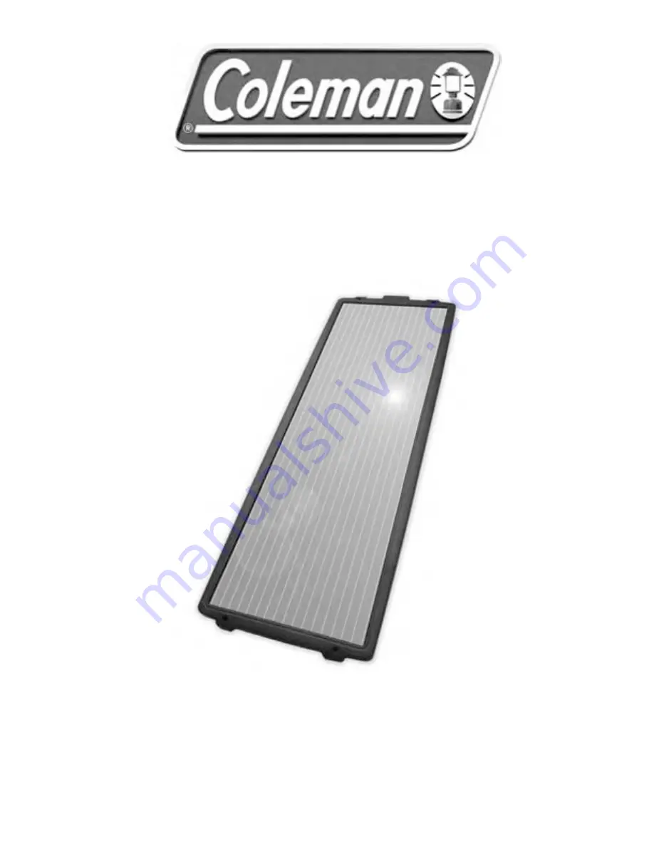 Coleman 18 WATT SOLAR BATTERY CHARGER Скачать руководство пользователя страница 5