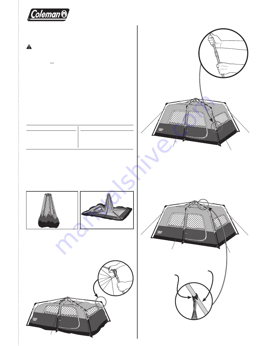 Coleman 2000010013 Setup Instructions Download Page 1