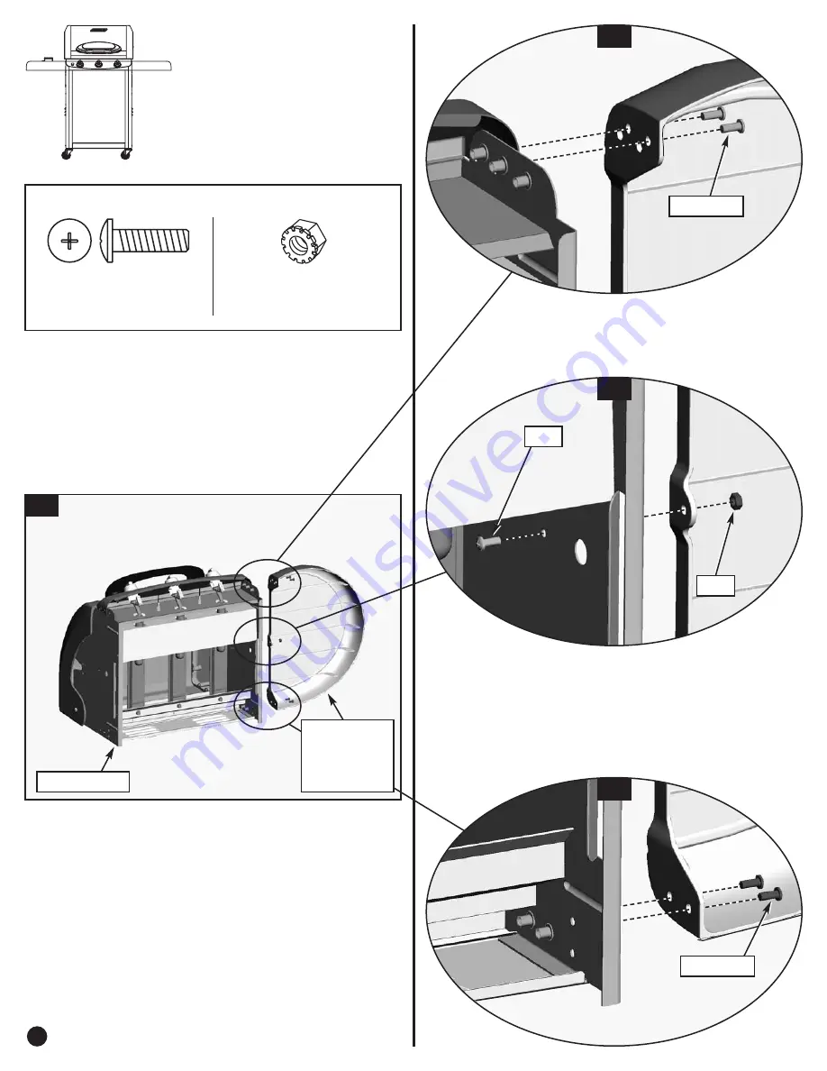 Coleman 5100 LP Gas Series Assembly Manual Download Page 12