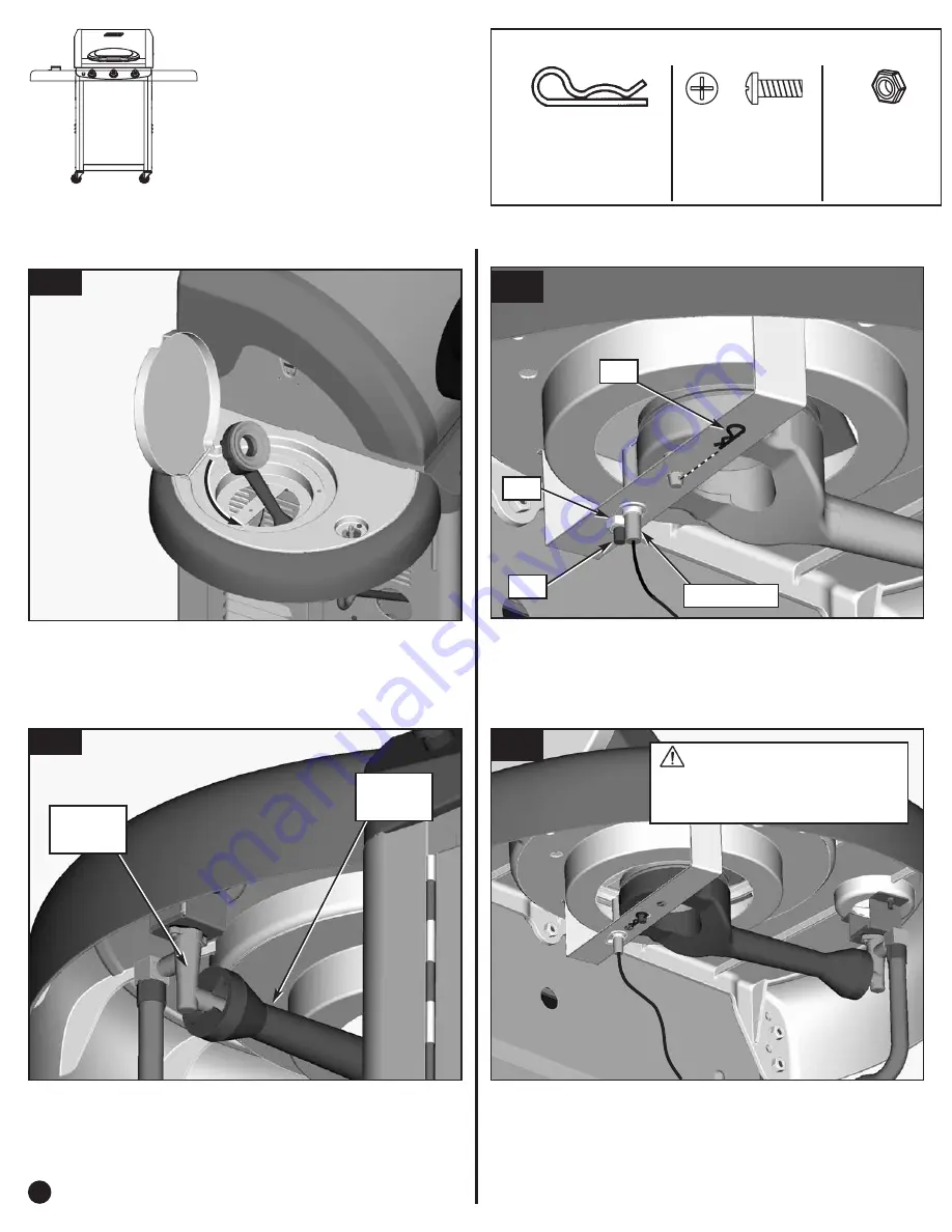 Coleman 5100 LP Gas Series Assembly Manual Download Page 20