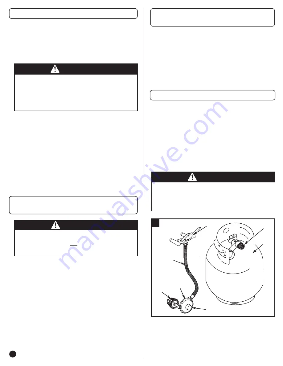 Coleman 7700 LP Gas Series Assembly Manual Download Page 4