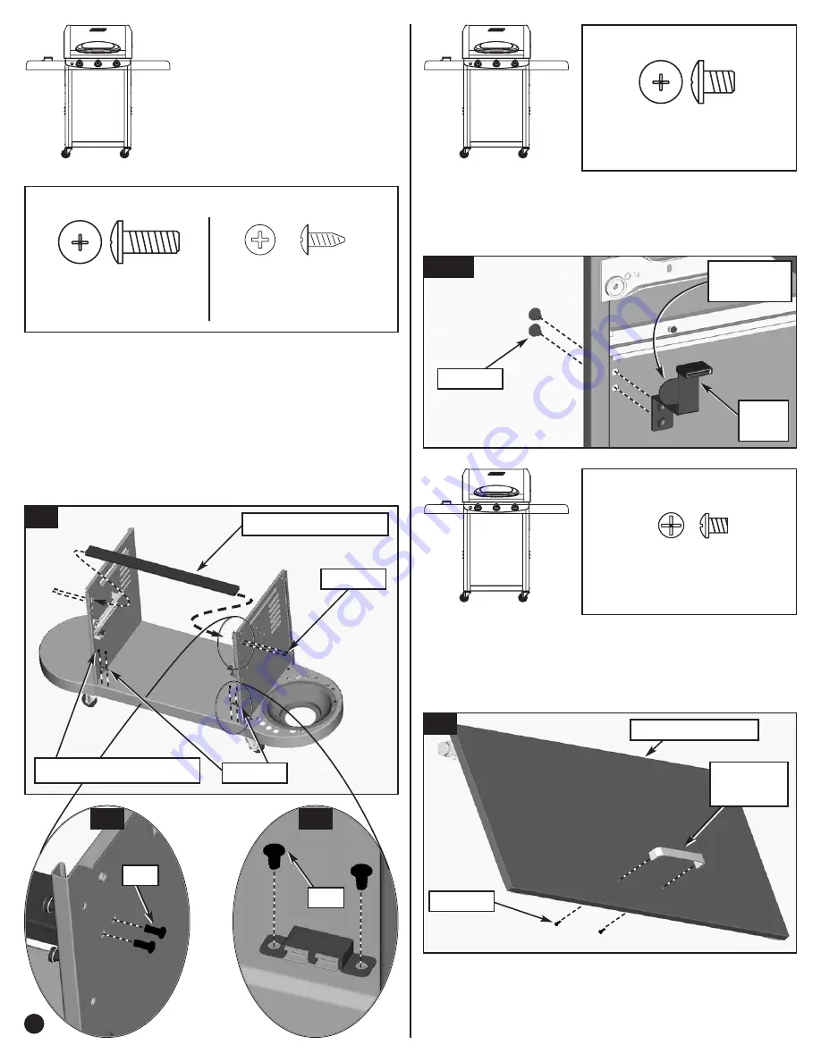 Coleman 7700 LP Gas Series Assembly Manual Download Page 10