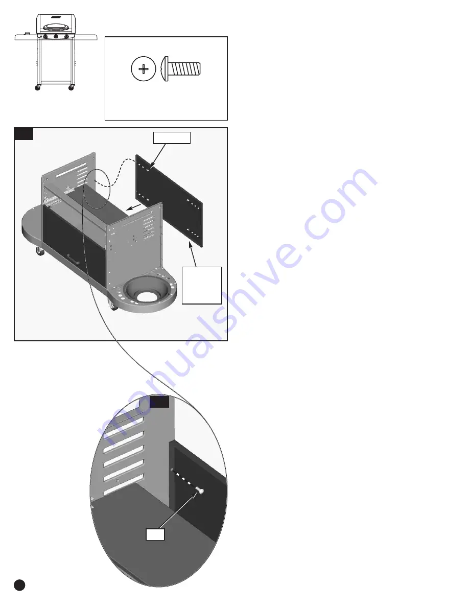 Coleman 7700 LP Gas Series Assembly Manual Download Page 12