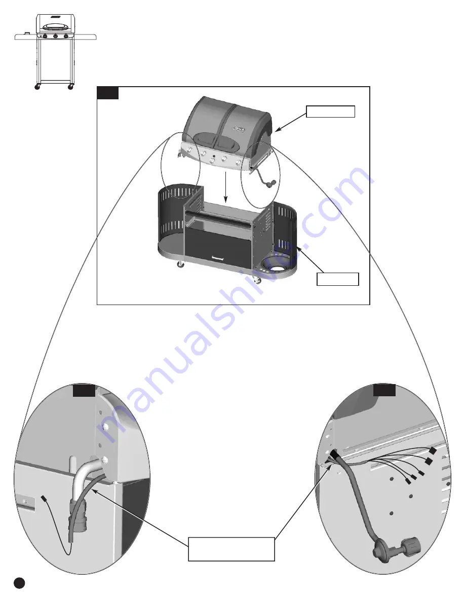 Coleman 7700 LP Gas Series Assembly Manual Download Page 14