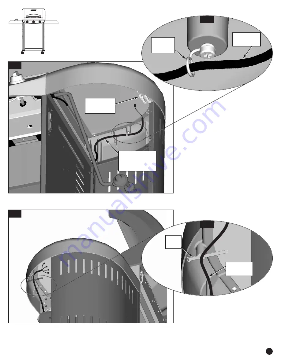 Coleman 7700 LP Gas Series Assembly Manual Download Page 23