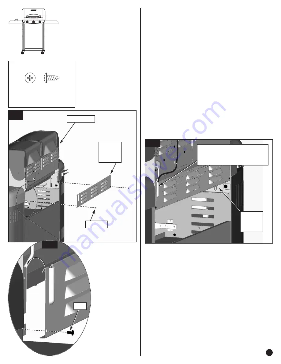 Coleman 7700 LP Gas Series Assembly Manual Download Page 25