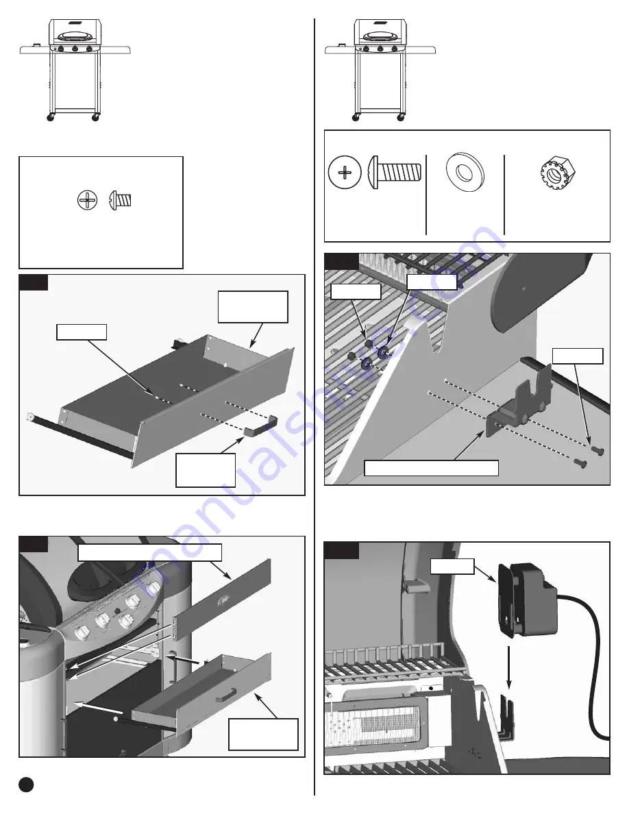 Coleman 7700 LP Gas Series Assembly Manual Download Page 30