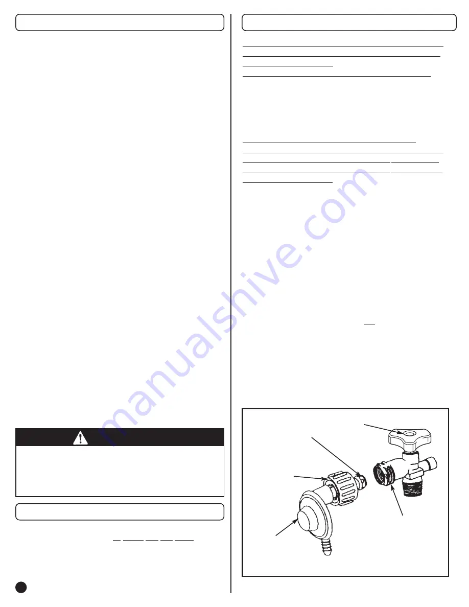 Coleman 7700 LP Gas Series Assembly Manual Download Page 42