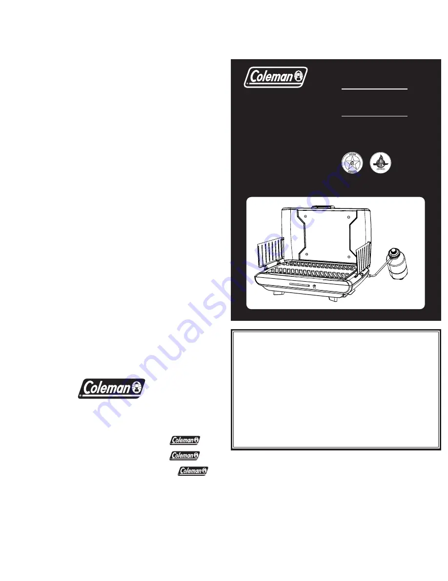 Coleman 9924 Series Instructions For Use Manual Download Page 1