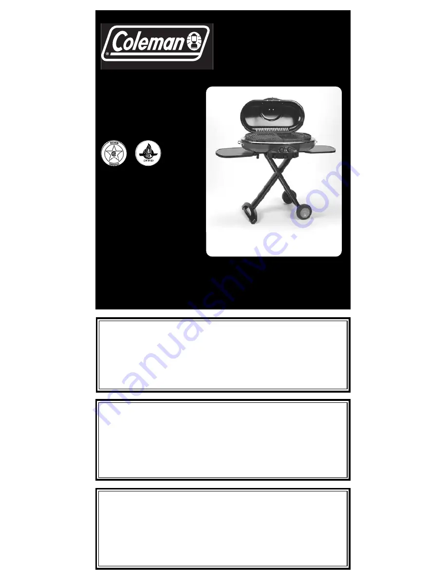 Coleman 9949 Series Instructions For Use Manual Download Page 1